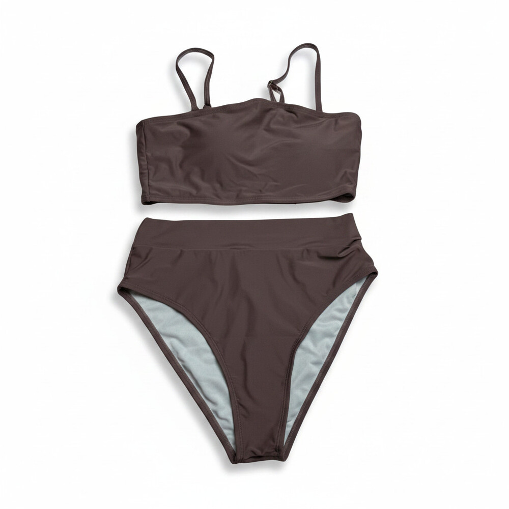 NWT Women’s Pink Queen 2-Piece Bikini Set  Dark Brown Size Medium